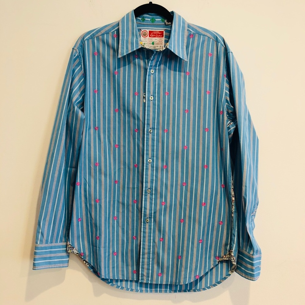 Robert Graham Mens dress Shirt size Large